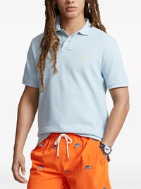 Polo Pony-embroidered cotton polo shirt