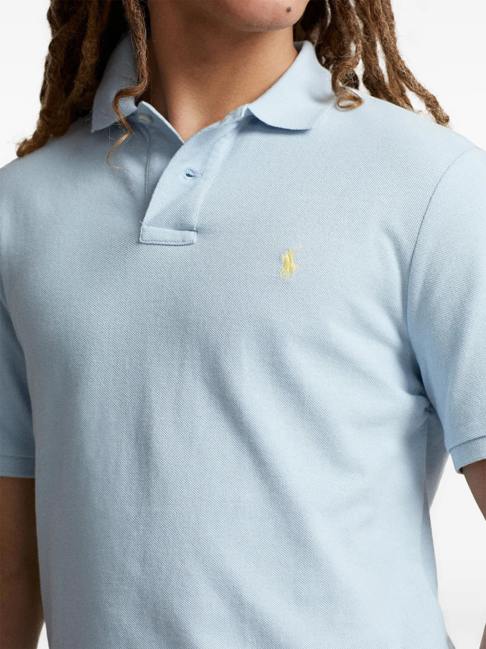 Polo Pony-embroidered cotton polo shirt