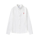 AMI Paris logo-embroidered poplin shirt