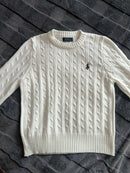 Cable-Knit Wool Cashmere Sweater