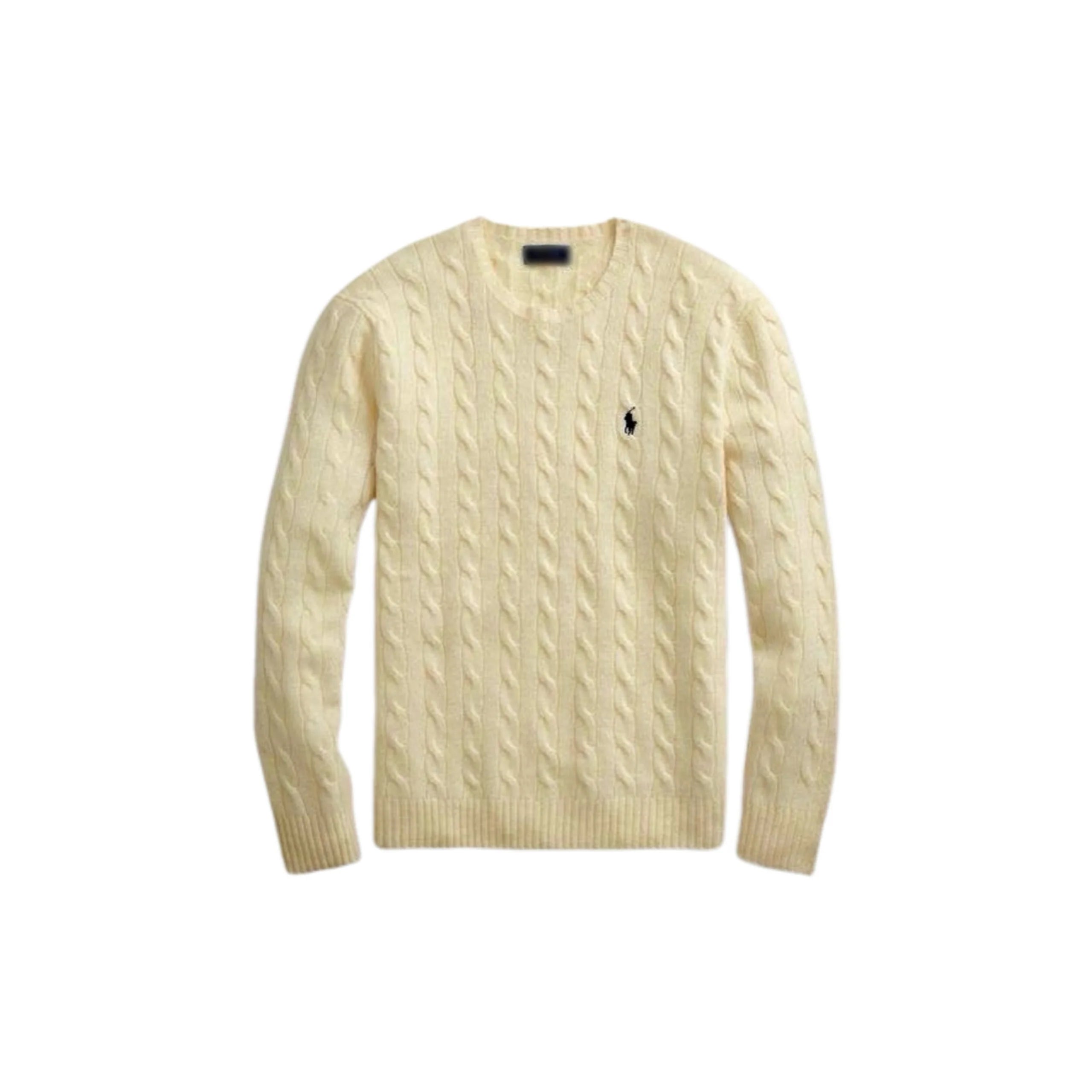 Cable-Knit Wool Cashmere Sweater