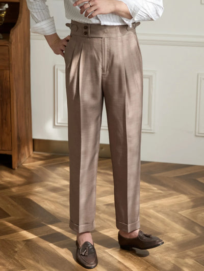 High Waist Straight Pants