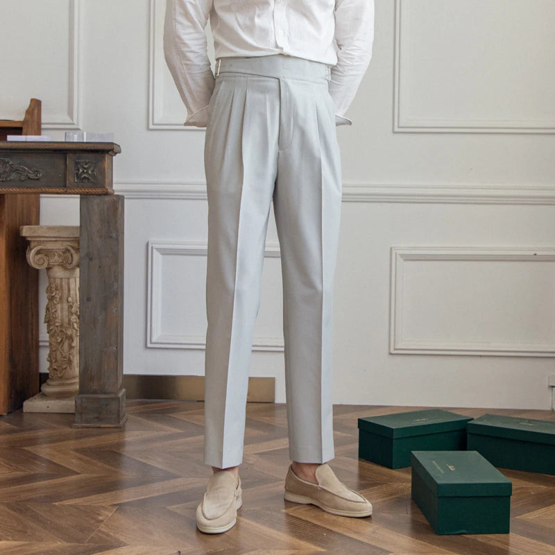 Laciero Lu San Kuerge Straight-Leg Cropped Pants – Vintage Italian Style