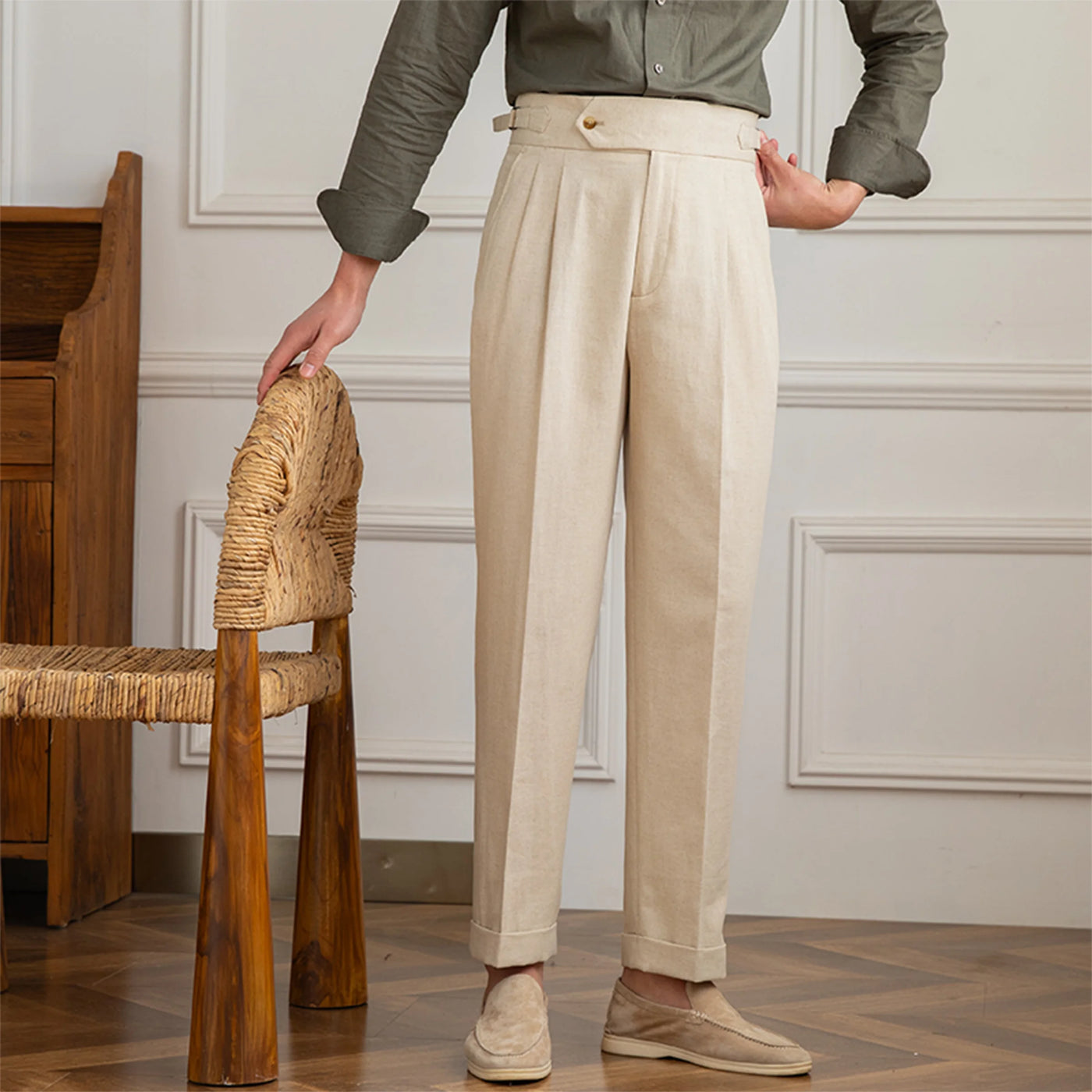 Laciero Gentleman's Cotton-Linen Pants – Summer Comfort