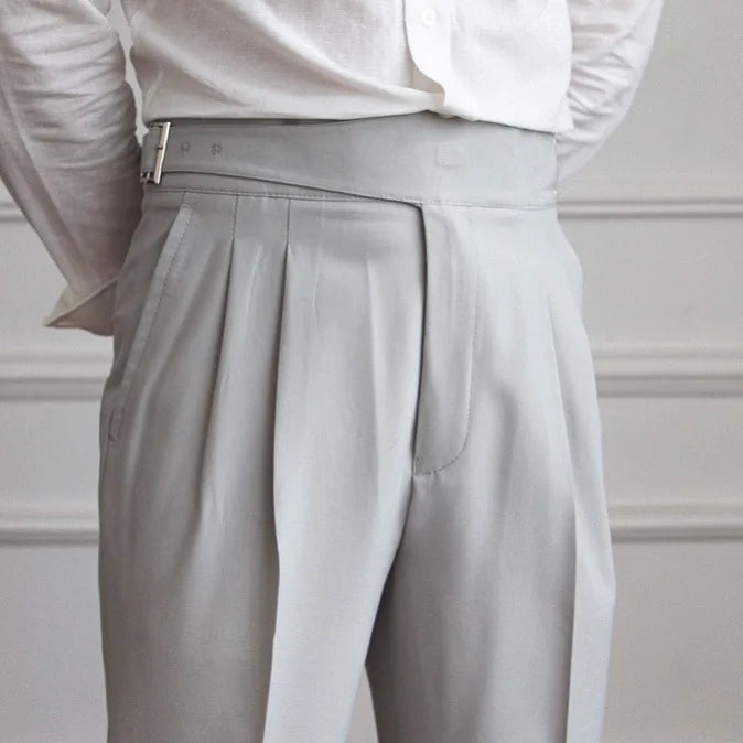 Laciero Lu San Kuerge Straight-Leg Cropped Pants – Vintage Italian Style