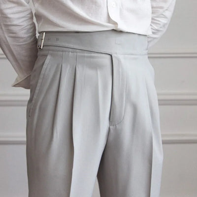Laciero Lu San Kuerge Straight-Leg Cropped Pants – Vintage Italian Style