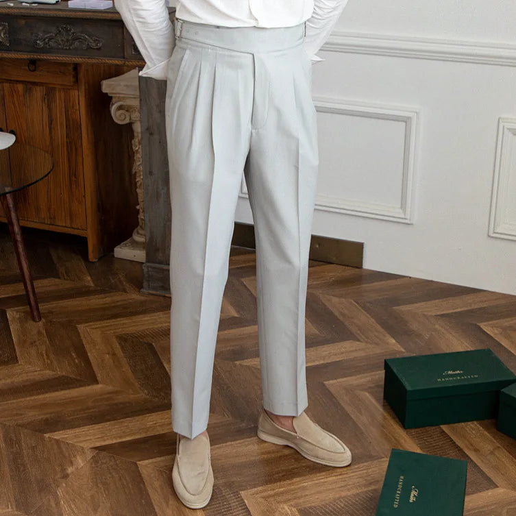 Laciero Lu San Kuerge Straight-Leg Cropped Pants – Vintage Italian Style