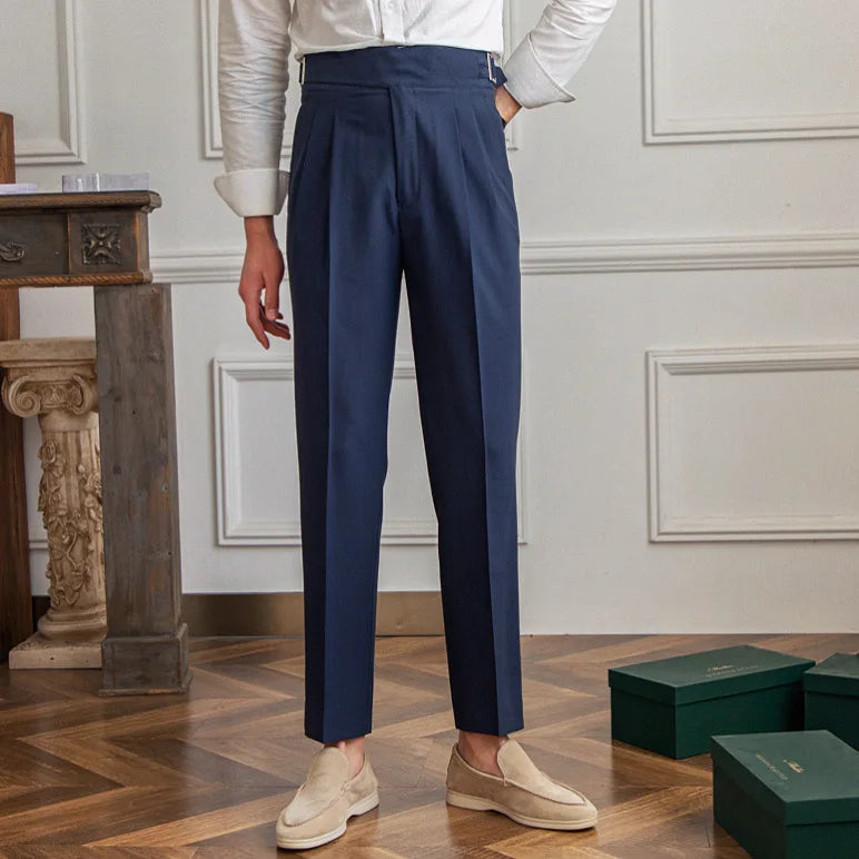 Laciero Lu San Kuerge Straight-Leg Cropped Pants – Vintage Italian Style