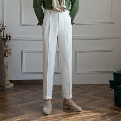 Laciero Sanxian High-Waist Straight Pants – Breathable Summer Style