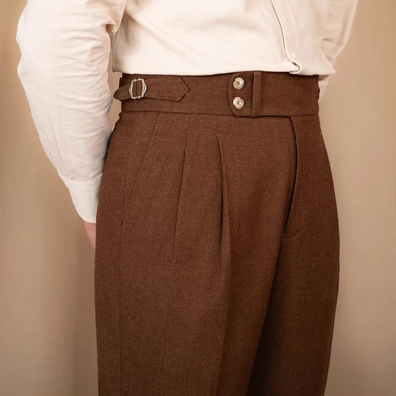 Laciero Premium Draped Suit Pants – Elegant & Casual Fit