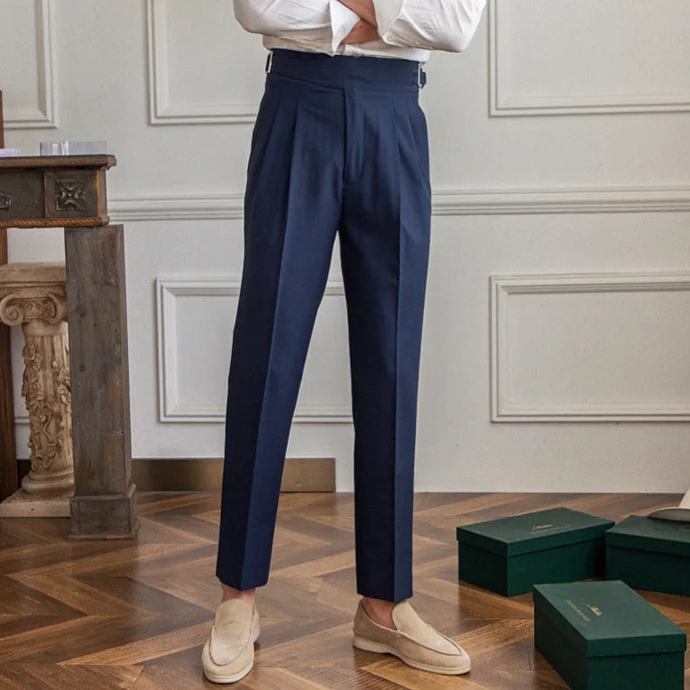 Laciero Lu San Kuerge Straight-Leg Cropped Pants – Vintage Italian Style