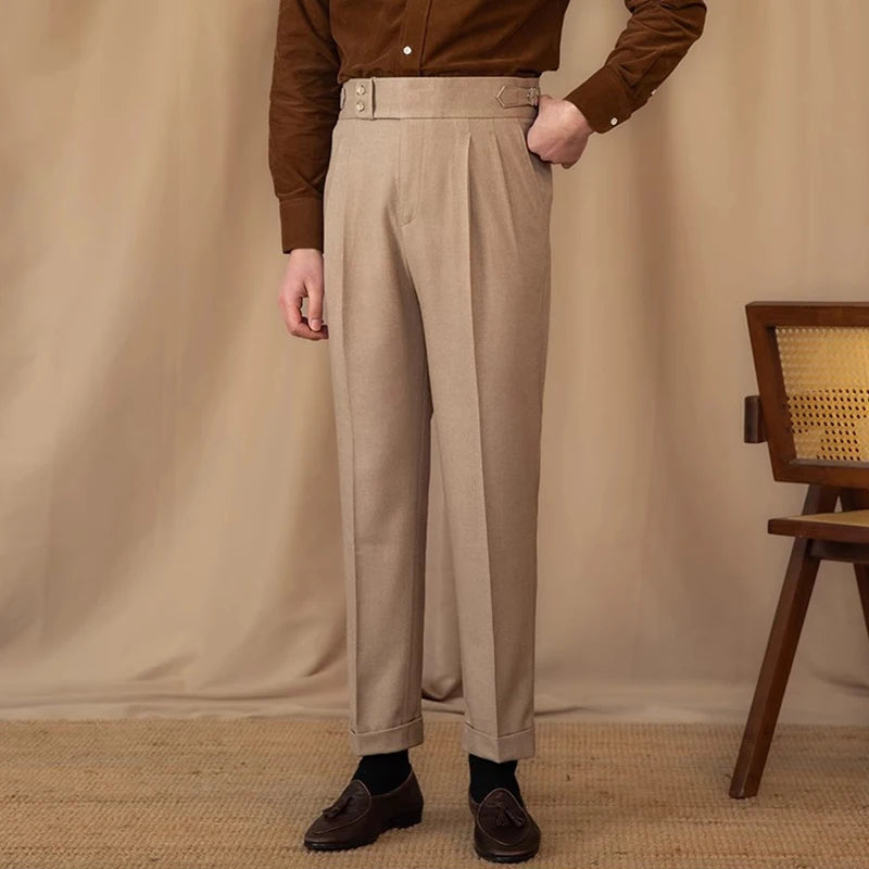 Laciero Premium Draped Suit Pants – Elegant & Casual Fit