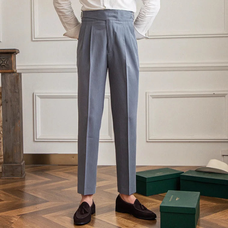 Laciero Lu San Kuerge Straight-Leg Cropped Pants – Vintage Italian Style
