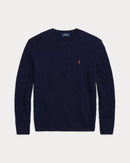 Cable-Knit Wool Cashmere Sweater