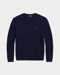 Cable-Knit Wool Cashmere Sweater