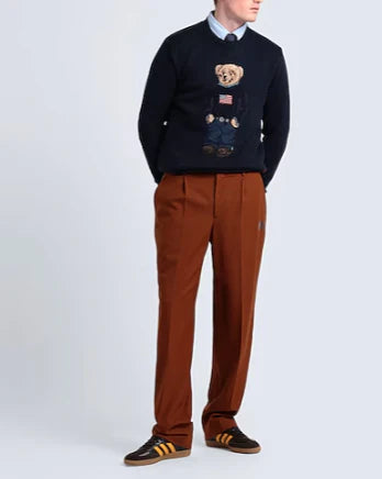 POLO BEAR COTTON-LINEN SWEATER