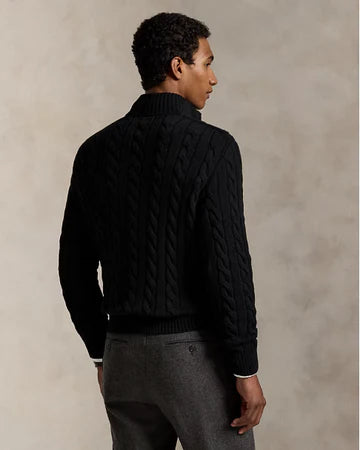Cable-Knit Cotton Quarter-Zip