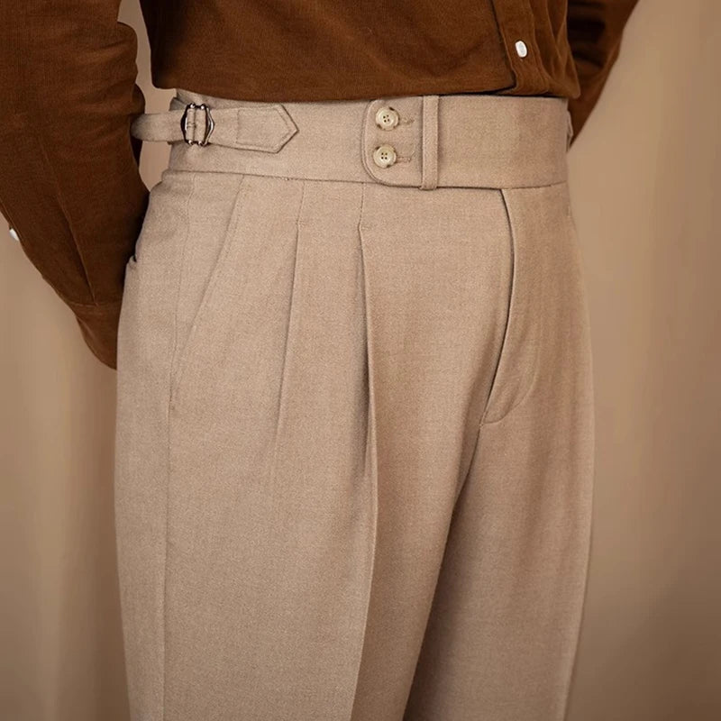 Laciero Premium Draped Suit Pants – Elegant & Casual Fit