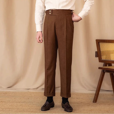 Laciero Premium Draped Suit Pants – Elegant & Casual Fit